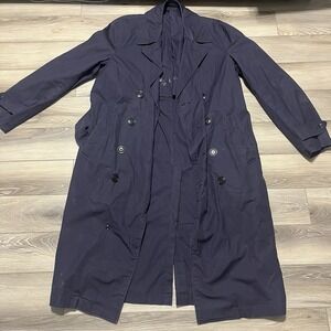 U.S. AIR‎ FORCE BLUE MENS POLY/COTTON TRENCH COAT SIZE Large